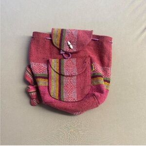 Pink Mexican Woven Women's Mini Bag